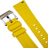Ichnos Watches - cinturino giallo in gomma per la collezione Capotesta