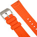 Ichnos Watches - cinturino arancione in gomma per la collezione Capotesta
